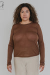 BASERANGE Classic Bamboo Fiber Bamboo Cotton Long Sleeve T-Shirt Series Collection Round Neck Bottoming Shirt France BAS-TOLS-BL-000-OCULAR